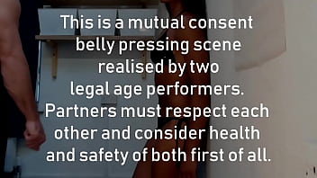 Preview 1 of Preya Ray I Ditam - Belly Pressing #3 Gabriela Pliant getting deep belly pressing