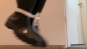 Preview 2 of Good Night Sote Huye - Even More Squeaking Boots From Rubber Boy While Tied