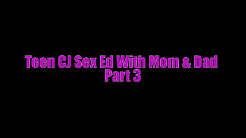 Preview 1 of Net Body Dress - Teen CJ Sex Ed with StepMom and StepDad Part 3