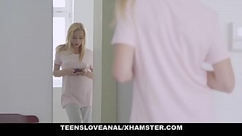 Preview 1 of Freeze Sex - Slim Blonde Teen Loves Big Dick And Creampie