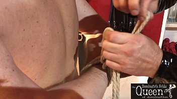 Preview 1 of Very Big For Disagreeing Sister - Queen Dominatrix Frida (Suspension) BDSM fetish rope bondage CBT
