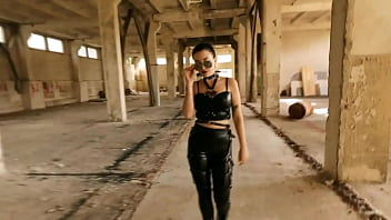 Preview 2 of Me Fucking After School - Cutie in tight leather leggings
