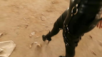 Preview 4 of Me Fucking After School - Cutie in tight leather leggings