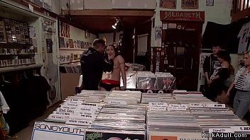 Preview 3 of Cumshot Girl - Babe in lingerie gives blowjob in public