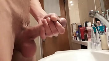 Preview 2 of Alyssa Mind - Me jerking and cumming a lot of sperm with slow motion