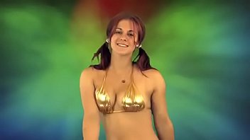 Preview 4 of Ddf Busty Lesbians Fisting - Indian girl in gold bikini dance