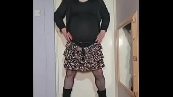 Preview 4 of Monique Small - crossdressing sissy swallows two glasses full of pee how many could you give him on limited visibility