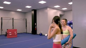 Preview 1 of Granny Milg Orgy - Gym practice ends in big lesbian sex