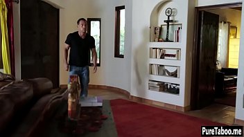 Preview 3 of Old Amn School - Crazy brunette MILF with big tits took two big cocks