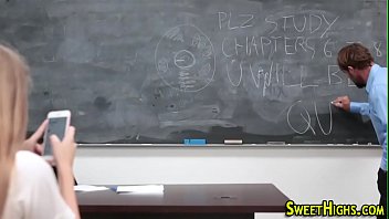 Preview 1 of Sxecy Download - Teen slut rides teachers cock