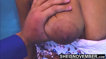 Preview 3 of Step Son Xxx Vidoes - HD I Need You To Suckle My Colossal Nipples &amp_ Giant Natural Titties Please,  Best Ebony Boobs Sucked Hard,  Young Blonde Cute Geek Msnovember Erotic Brown Areolas Licked on Sheisnovember