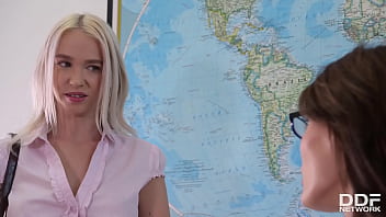 Preview 2 of Jonny Sins Cheat - Lesbian Teacher Punishes Student