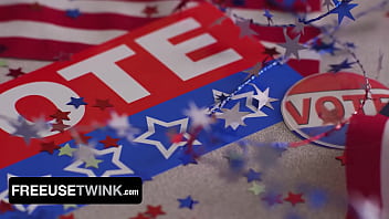 Preview 1 of Polish Girl Gets Fucked By A Dog - Cute Bottom Takes a Big White Election Night Erection ~ SayUncle ft. Amone Bane &amp_ BabyBear