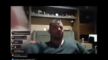 Preview 2 of Denni Tranny - Hungarian guy spits himself on live stream (foreplay)