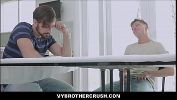 Preview 1 of Mom Son Xxx Hd Video - BrotherCrush - Blonde Twink StepBrother And Older StepBrother Fuck In Kitchen