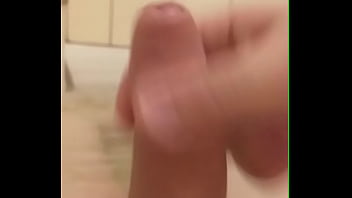 Preview 1 of Gulpanra Sexx - Jerking off my uncut cock in my bathroom