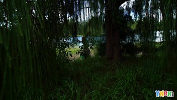 Preview 1 of Forced Weeping Girl Sex - YNGR - Skinny Teen Roxy Rider Gets Fucked Outdoors