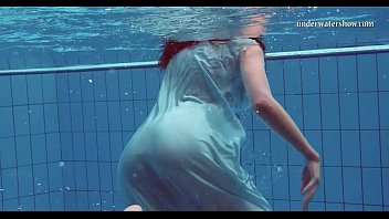 Preview 2 of Femdom Fighting - Underwater skinny teen Piyavka Chehova