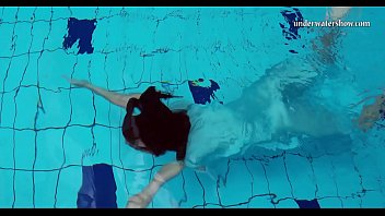 Preview 1 of Femdom Fighting - Underwater skinny teen Piyavka Chehova