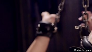 Preview 4 of Xxx Videos Do Mb - Milf shackled on the wall upside down