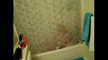 Preview 4 of Women Bathing Nude In Open India - Hidden cam from 2009 of wife masterbating in the shower