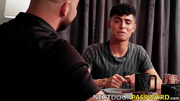 Preview 1 of Two Milfs Fucks Lucky Guy Jp Spl - Ian Daniels slurps on the big dong of Luzza Mazzi before riding and slipping it deep into his ass