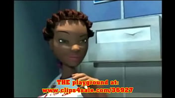 Preview 2 of Liye Silver Porn Star Movies - 3D Ebony cartoon glory hole!Pre