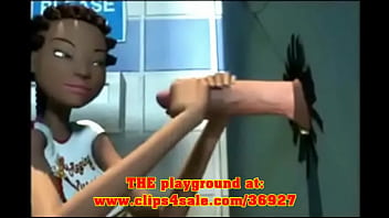Preview 3 of Liye Silver Porn Star Movies - 3D Ebony cartoon glory hole!Pre