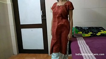 Preview 1 of Risa Murakami Fucking Doctor - Indian Bhabhi In Brown Shalwar Suit Changing In Hotel Room and Masturbating Homemade