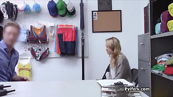Preview 1 of Amateur Black Tgirl - Guard fucks teen and milf simultaneously in his office