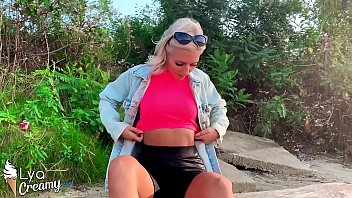 Preview 1 of Indiana Jones Porn Parody - Blonde Suck Big Cock and Hanjob Outdoor POV