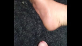 Preview 2 of Sikh Sex Aunty - Busting my load on my huge feet