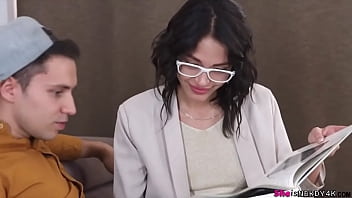 Preview 1 of Saxei Foking Video 89www - FUCKING SEXY NERDY BRUNETTE - FULL SCENE on http://SheIsNerdy4K.com
