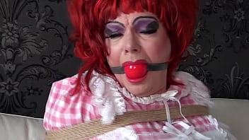 Preview 3 of Teen Tits Hd - Sissy Slave Dizzy Miss Sizzy Tightly Bondaged!
