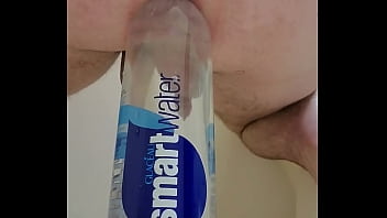 Preview 1 of 16 Yr Video - Soldier sitting on a bottle to stretch his slutty hole