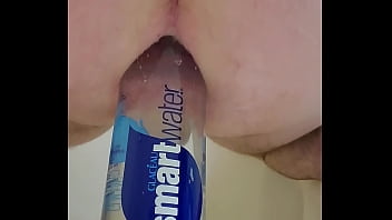 Preview 4 of 16 Yr Video - Soldier sitting on a bottle to stretch his slutty hole