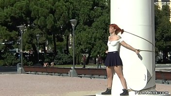 Preview 2 of I Fock Mom - Redhead slut takes lezdom in public