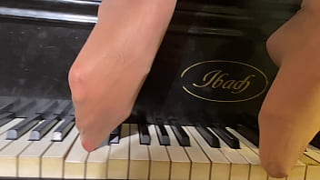 Preview 1 of Anissa Sex Hd - White Angel Monika Fox Posing At The Piano (Free)
