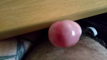 Preview 2 of Desi Multi Vedios - AMATEUR MAN CUMS USING TABLE PRE-CUM DRIPPING