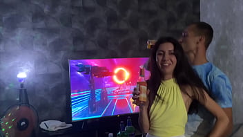 Preview 2 of Phim Sex Jav Pro - An unfaithful wife fucks at a party with strangers in front of a cuckold who is just looking at it - 2.62
