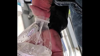 Preview 1 of Hared Saxe - Fill a bottle with hot piss
