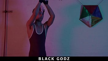 Preview 1 of Lasbians Fuking Movies - BlackGodz - Rich Boy Gets His Ass Plowed By A Black God