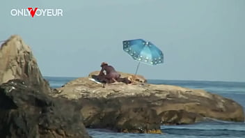 Preview 2 of Fis Time Xnxx - Beach Voyeur. Nude beach photo shoot ended with hardcore sex under the sun