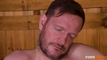 Preview 2 of Dbl Bj And Kissing - Petite bikini hottie Liya Silver rides dude&#039_s giant cock on the sauna bench GP1039