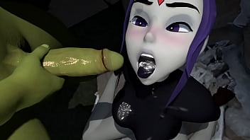 Preview 4 of South Koriya Sex - Raven gets Orc cumshot