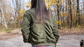 Preview 1 of Mummy Sex Son - I met my step sister in park - brunette babe 60 FPS