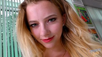 Preview 1 of Pinky Big Dick - Riley Star Nice n&#039_ Slow! Hot petite blonde babe Slow Strokes POV eye contact she finished with a cum face BLAST
