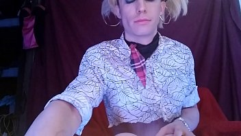 Preview 1 of As2 Kissing - Rylee Roberts fucking her own ass with clone a Willy replica of her own cock!