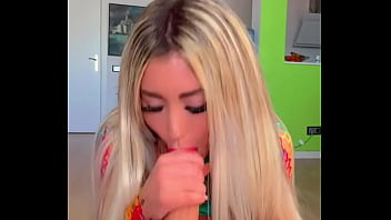 Preview 3 of Dog Foking By Lady - Hot blonde loves to DEEPTHROAT a huge cock. BLOWJOB COMPILATION
