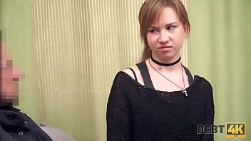 Preview 3 of Rion Otowa - Debt4k. Die hubsche Rothaarige Alice Klay soll den Schwanz des Leihgebers lutschen und reiten